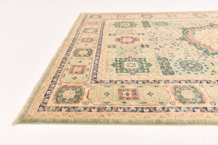 Detail image of 5' 8 x 8' Hand Knotted Kazak Rug