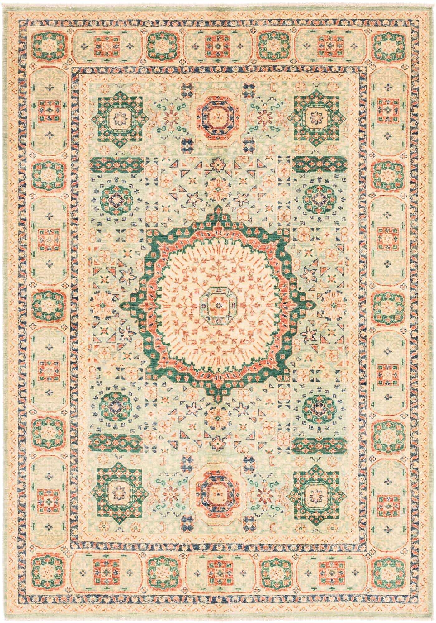 5' 8 x 8' Hand Knotted Kazak Rug