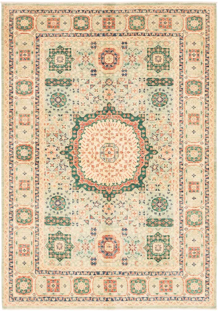 5' 8 x 8' Hand Knotted Kazak Rug