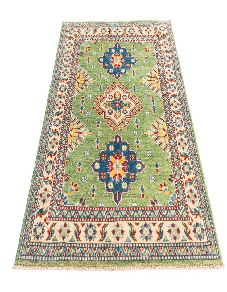 Detail image of 3' 4 x 4' 8 Hand Knotted Kazak Rug
