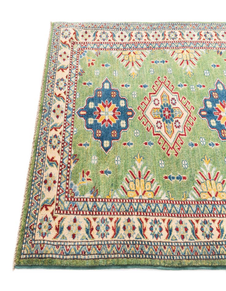 Detail image of 3' 4 x 4' 8 Hand Knotted Kazak Rug