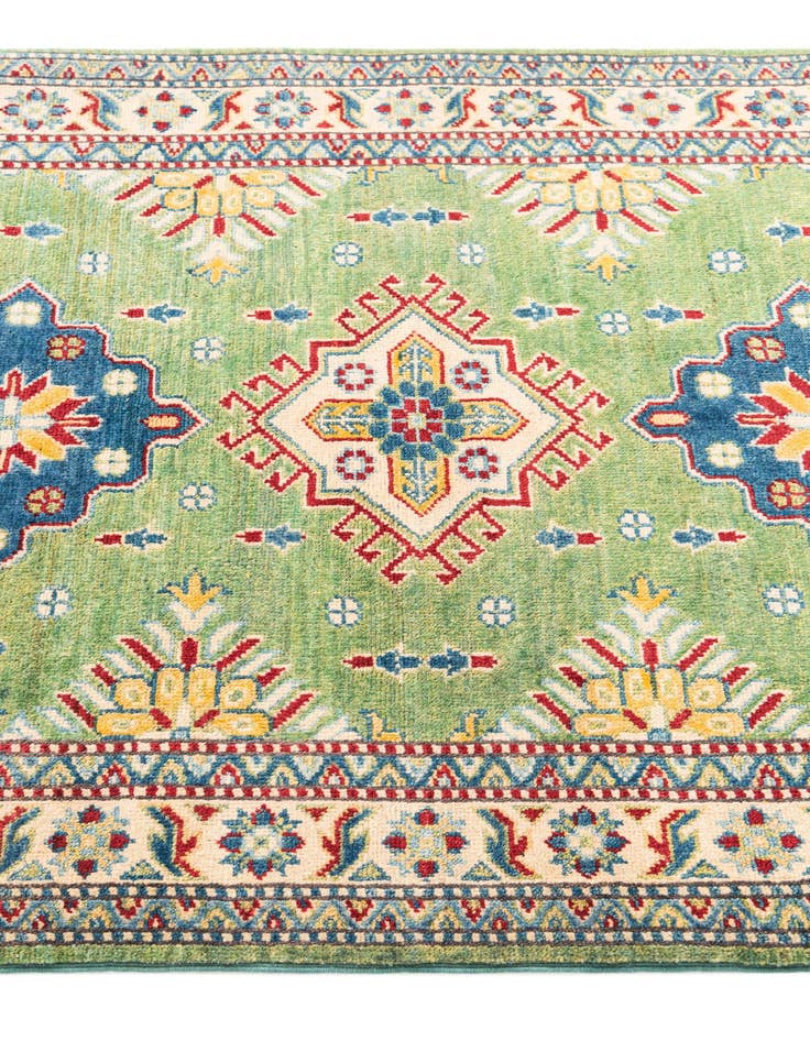 Detail image of 3' 4 x 4' 8 Hand Knotted Kazak Rug