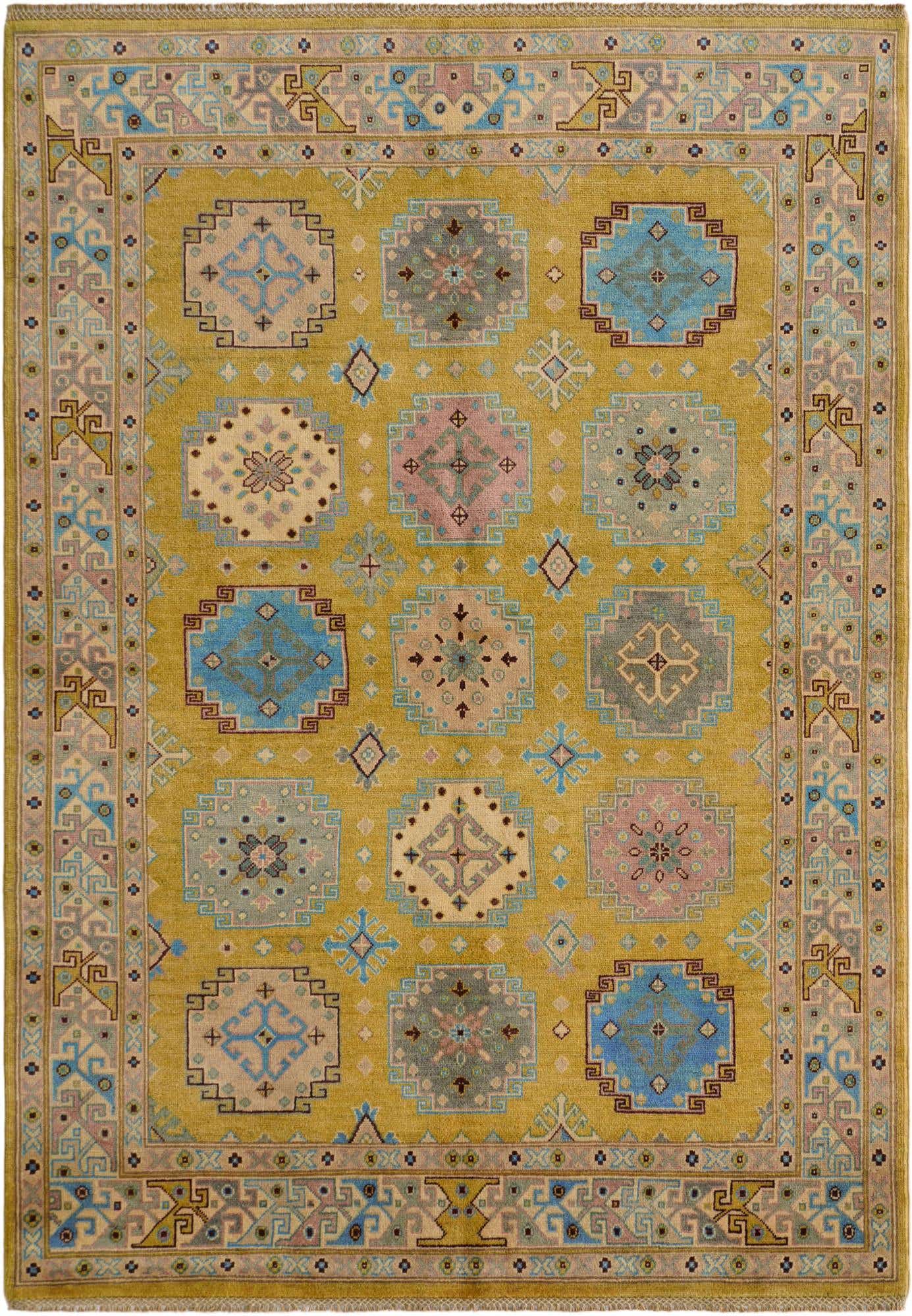 5' 5 x 7' 9 Hand Knotted Kazak Rug