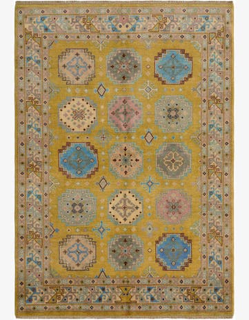 5' 5 x 7' 9 Hand Knotted Kazak Rug