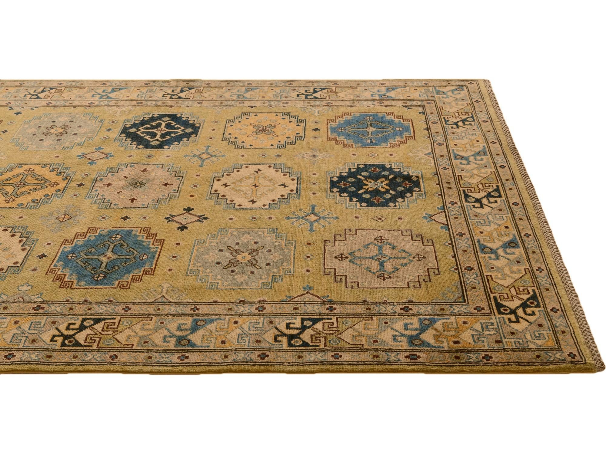 5' 8 x 7' 11 Hand Knotted Kazak Rug