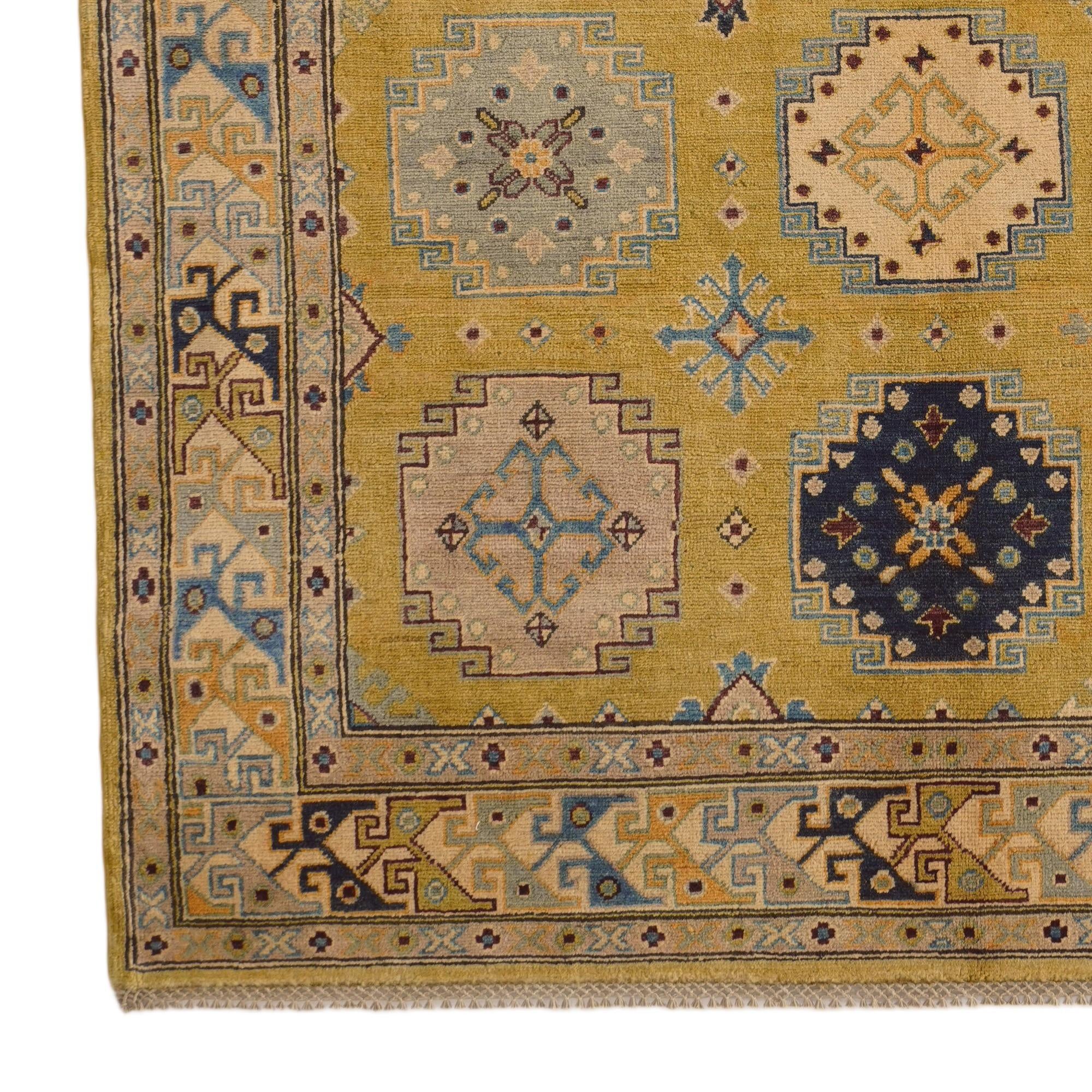 5' 8 x 7' 11 Hand Knotted Kazak Rug