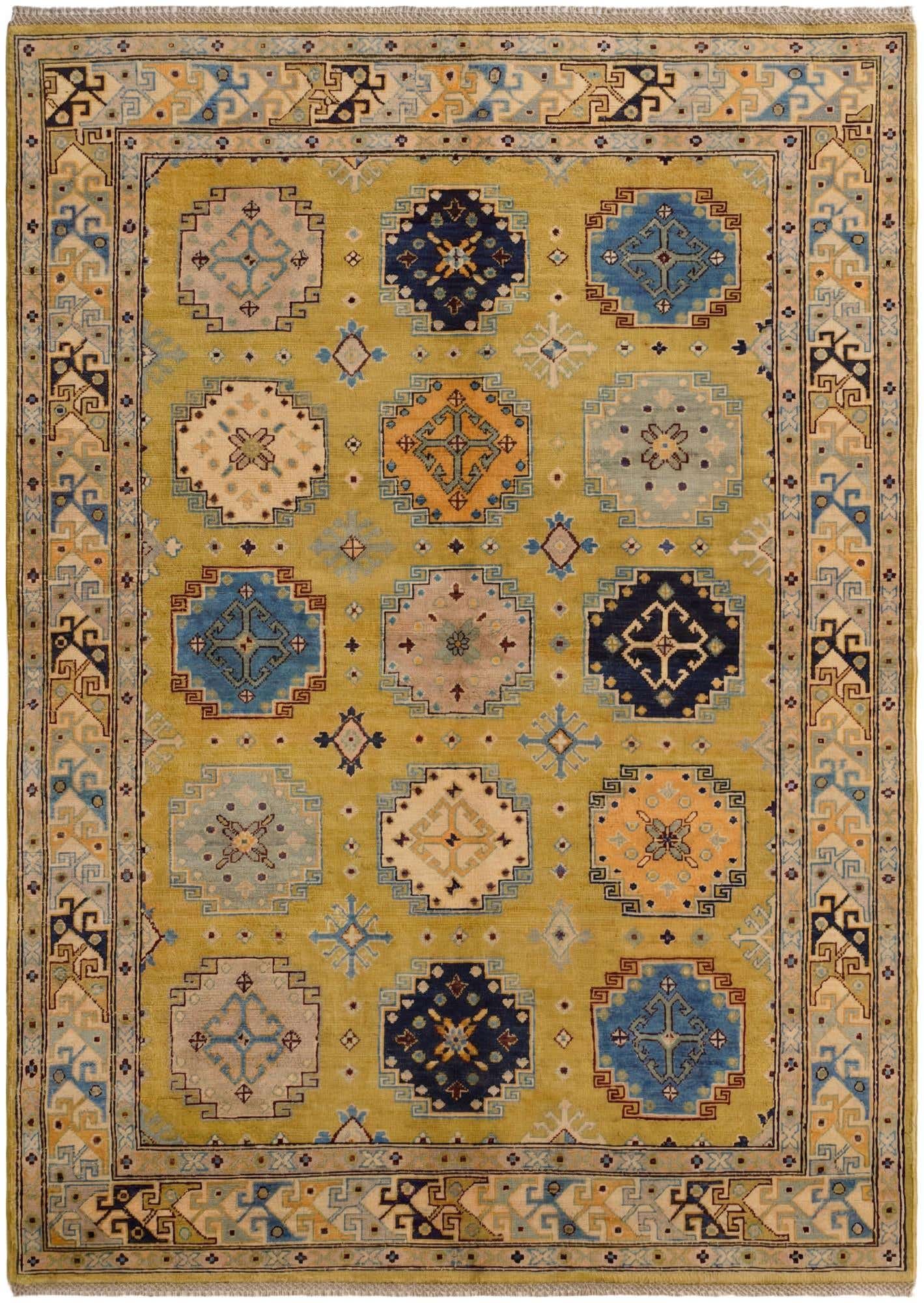 5' 8 x 7' 11 Hand Knotted Kazak Rug