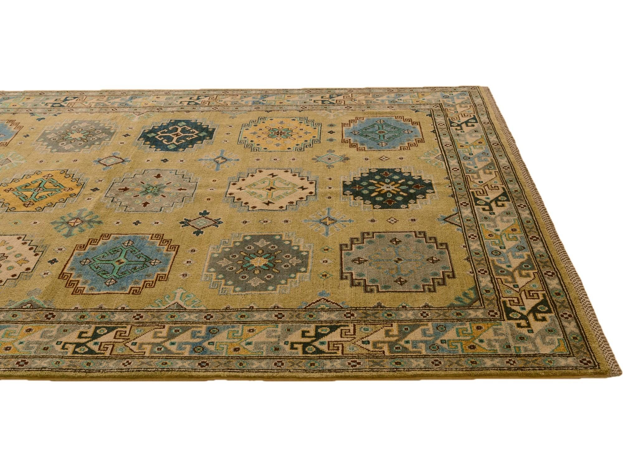 5' 8 x 7' 10 Hand Knotted Kazak Rug