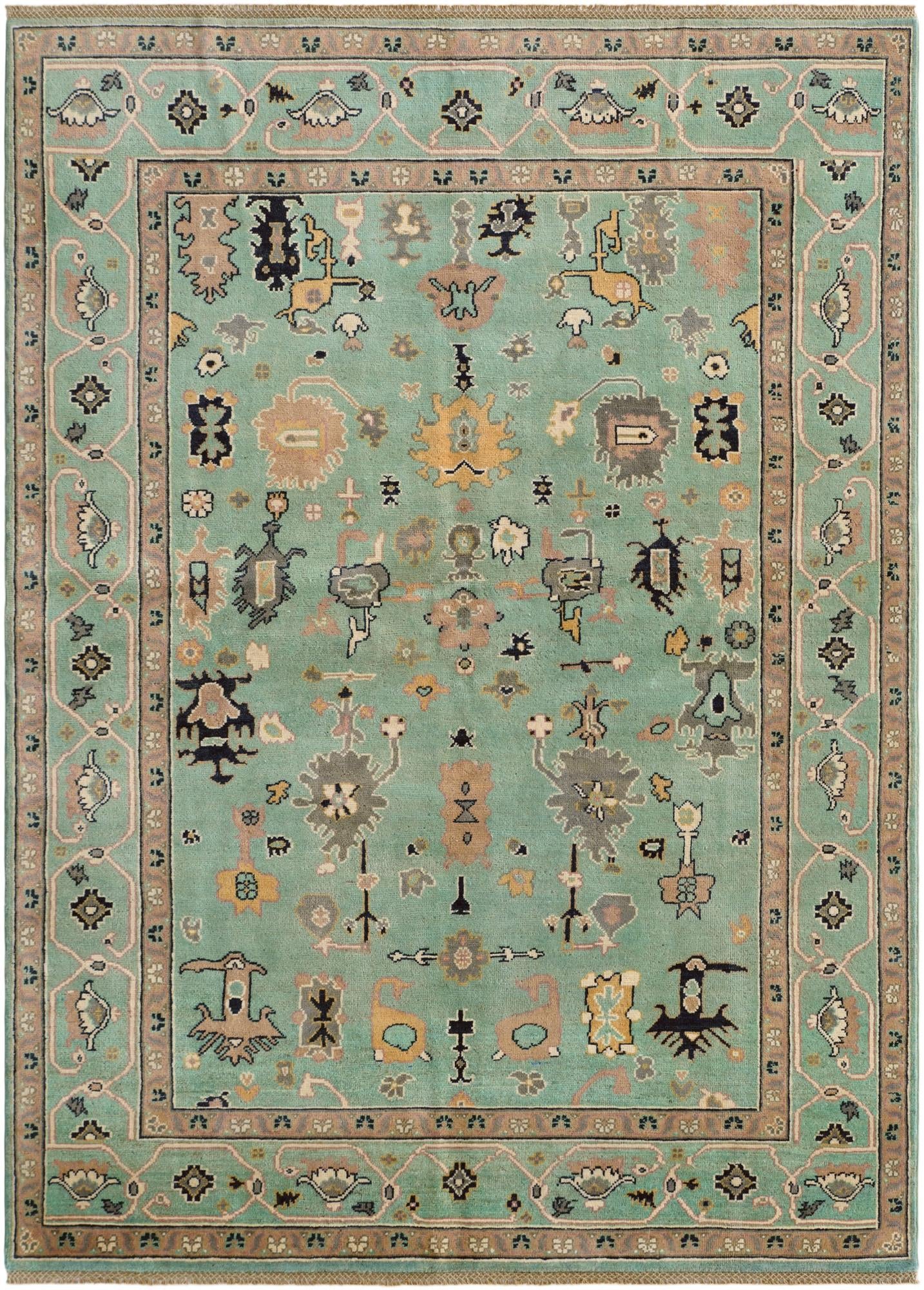 5' 6 x 7' 6 Hand Knotted Kazak Rug