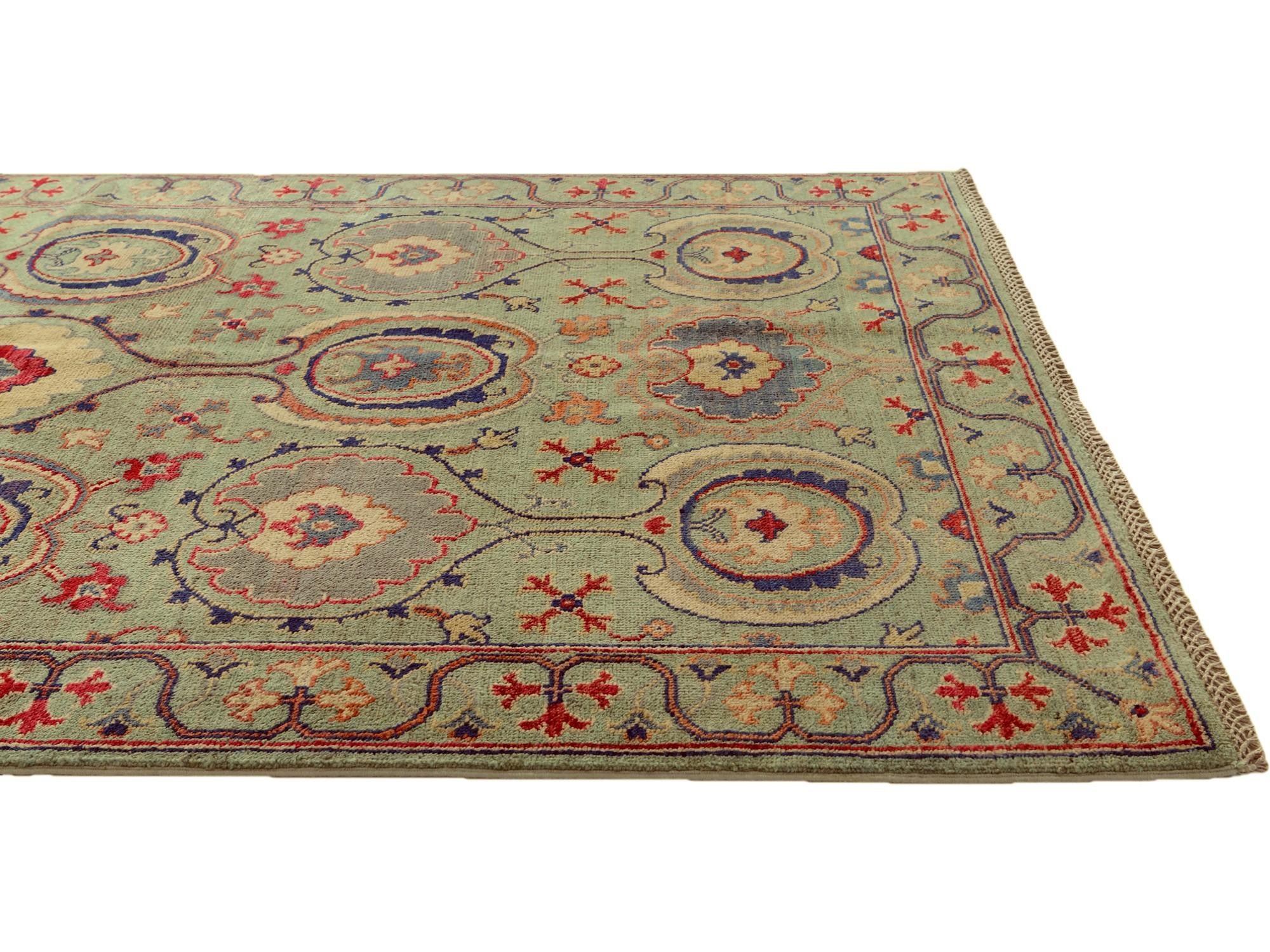 4' 1 x 5' 10 Hand Knotted Kazak Rug
