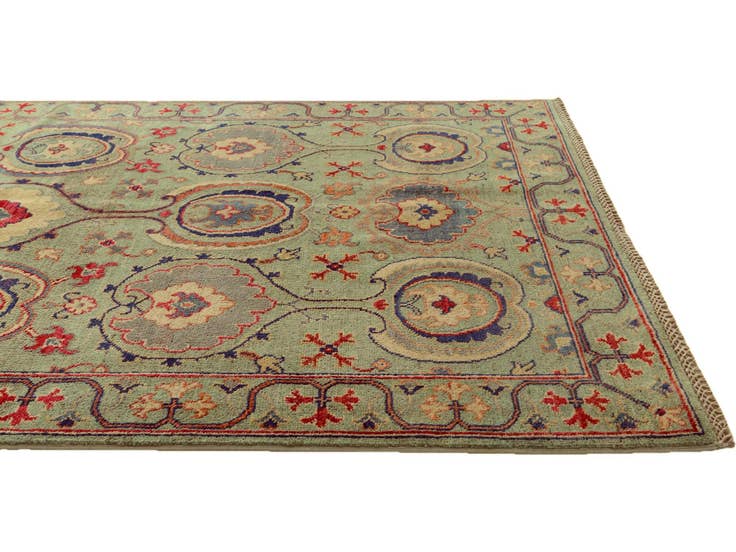 Detail image of 4' 1 x 5' 10 Hand Knotted Kazak Rug