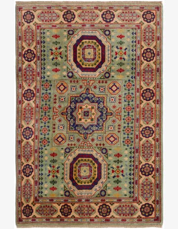 4' x 5' 11 Hand Knotted Kazak Rug