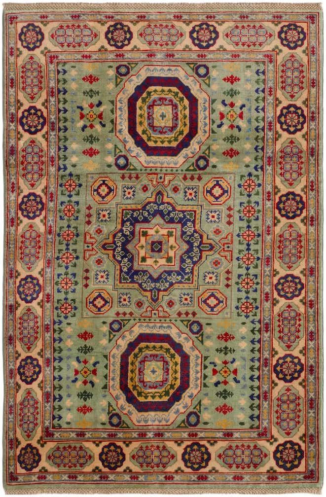 4' x 5' 11 Hand Knotted Kazak Rug