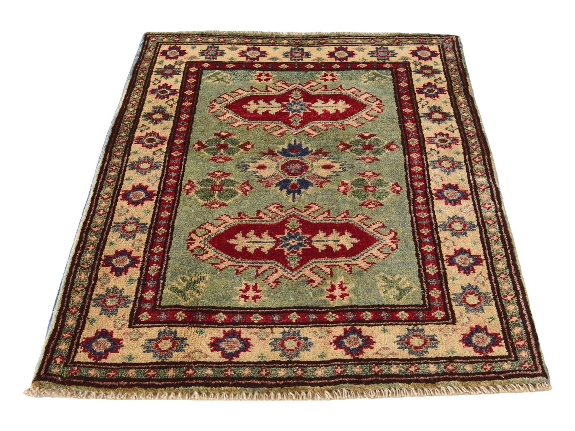 2' 1 x 2' 11 Hand Knotted Kazak Rug