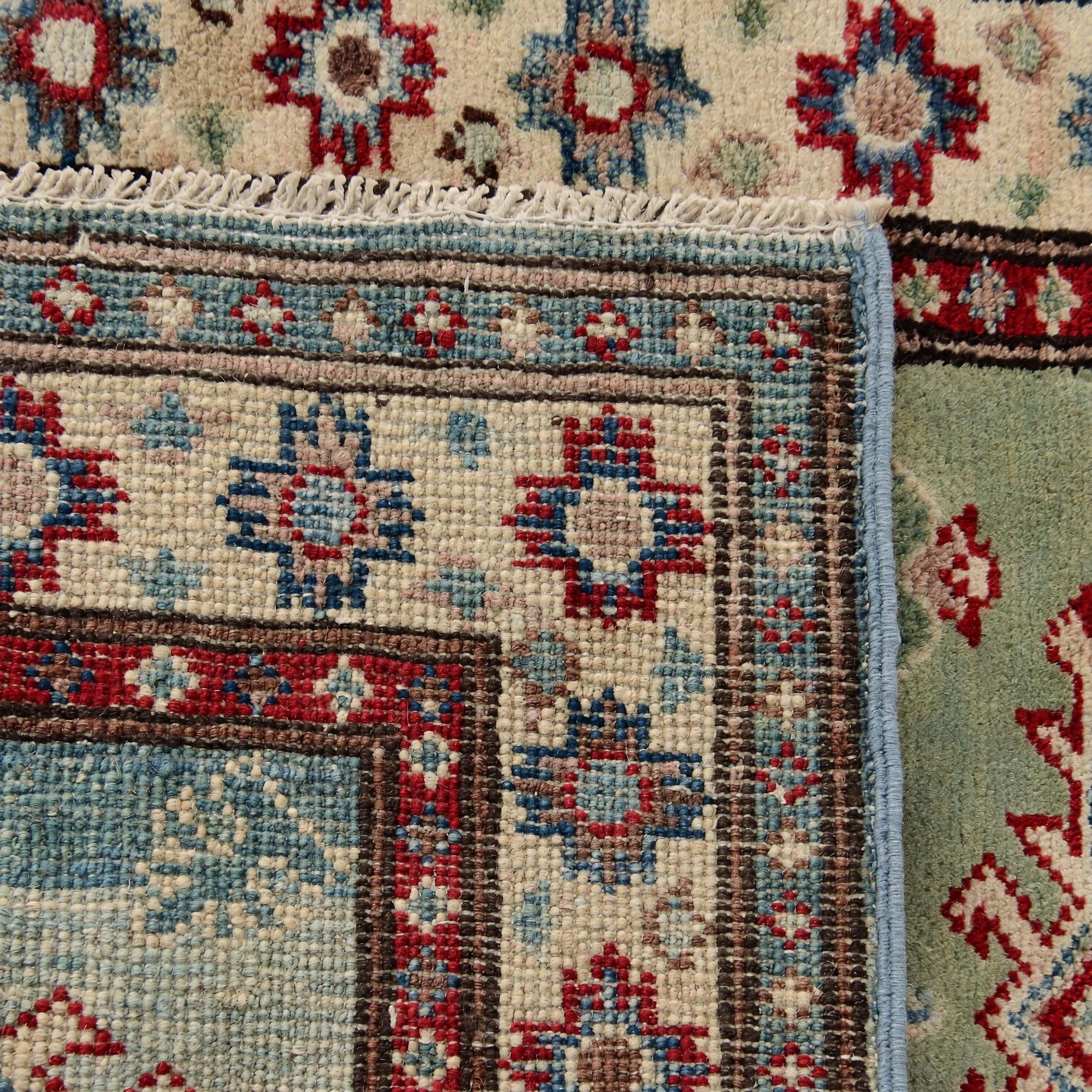 Detail image 12 of 12: 2' 1 x 2' 11 Hand Knotted Kazak Rug