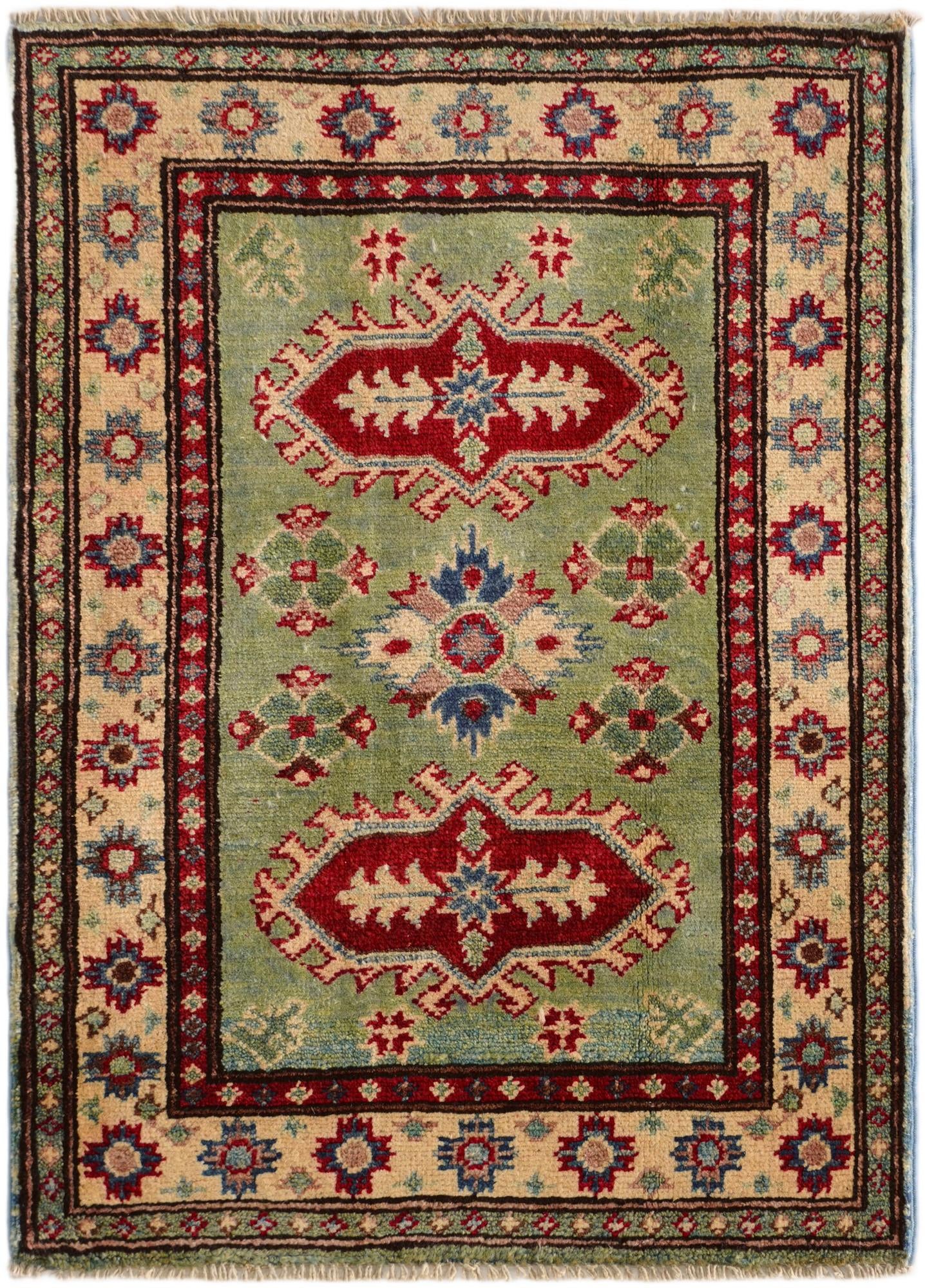 2' 1 x 2' 11 Hand Knotted Kazak Rug