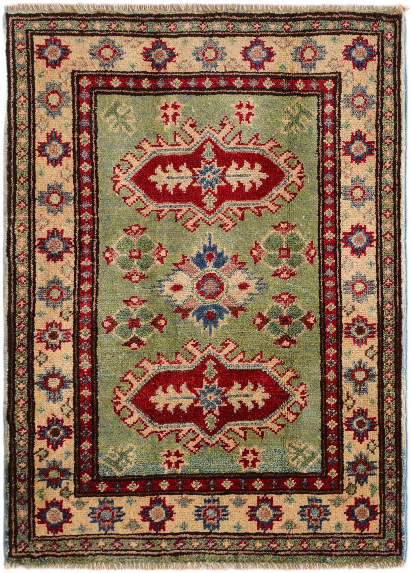 2' 1 x 2' 11 Hand Knotted Kazak Rug