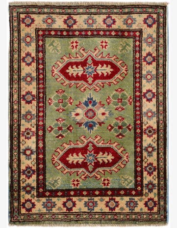 2' 1 x 2' 11 Hand Knotted Kazak Rug
