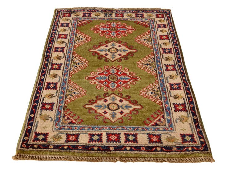 Detail image of 2' 1 x 3' 3 Hand Knotted Kazak Rug