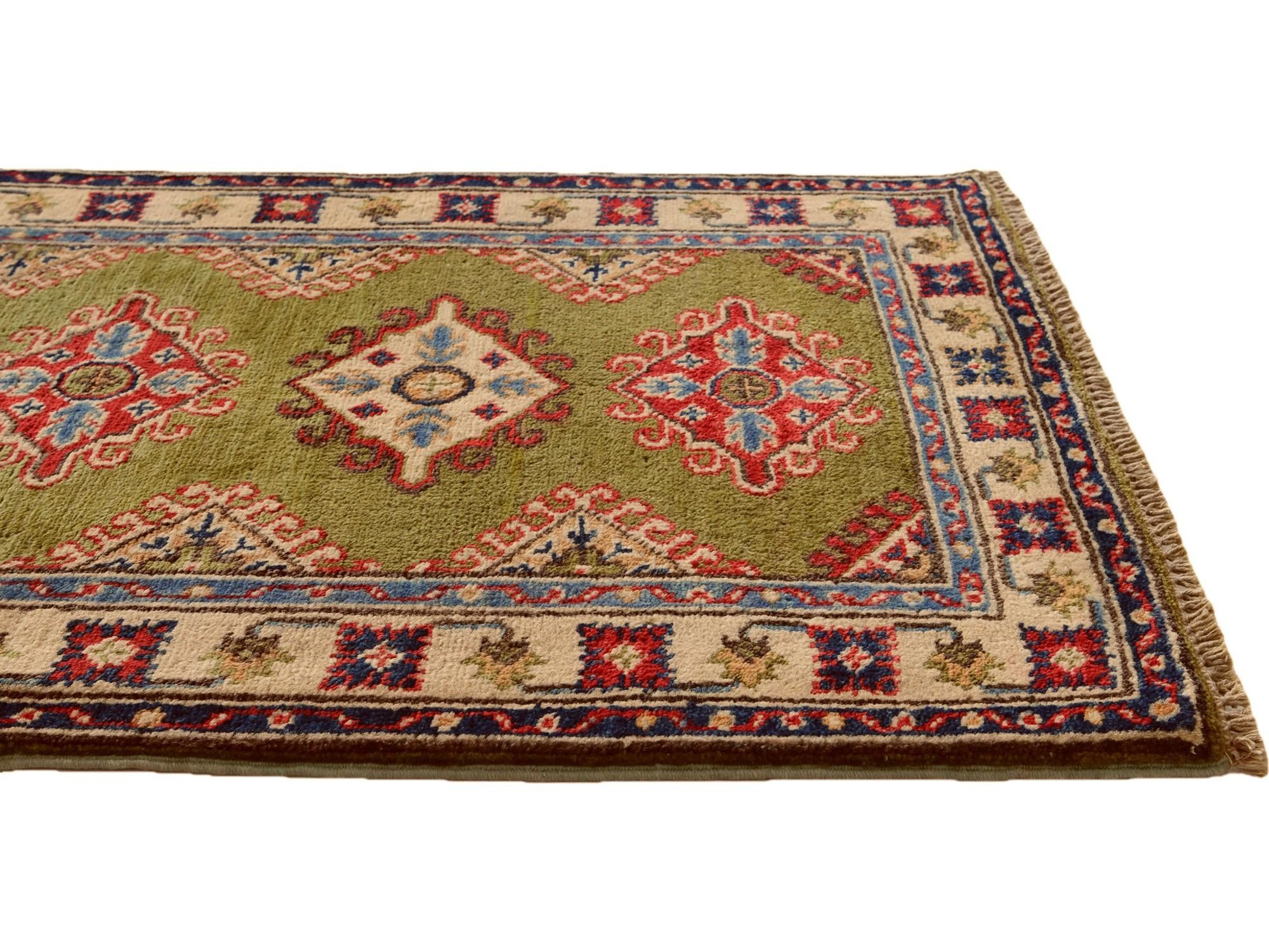 2' 1 x 3' 3 Hand Knotted Kazak Rug