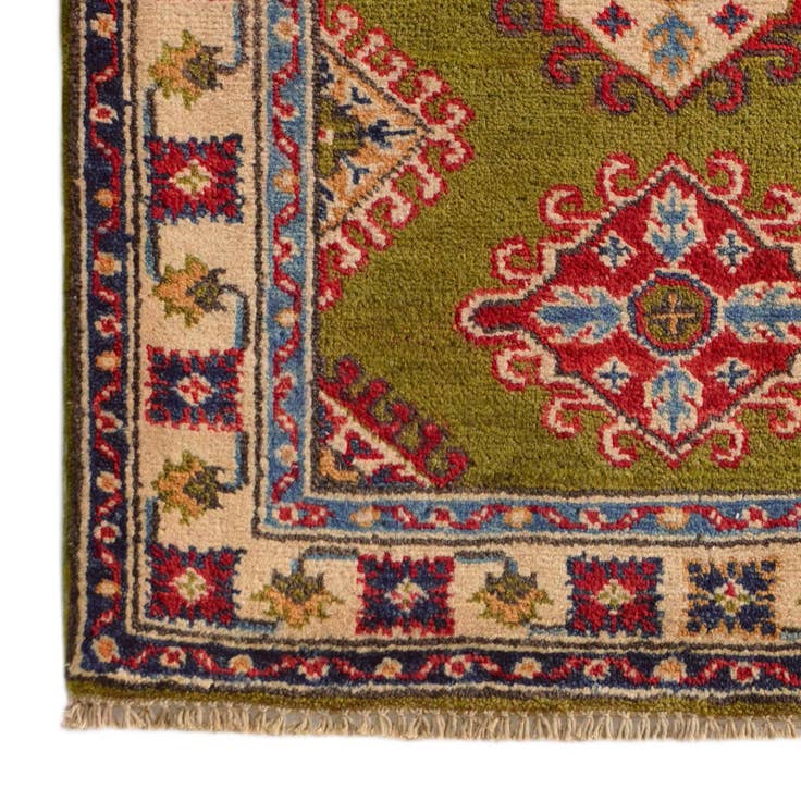 Detail image of 2' 1 x 3' 3 Hand Knotted Kazak Rug