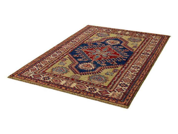 3' 3 x 4' 11 Hand Knotted Kazak Rug