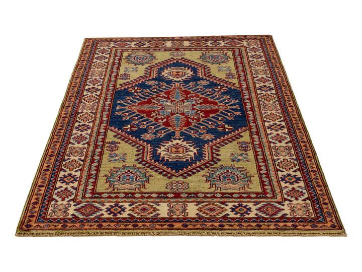 3' 3 x 4' 11 Hand Knotted Kazak Rug