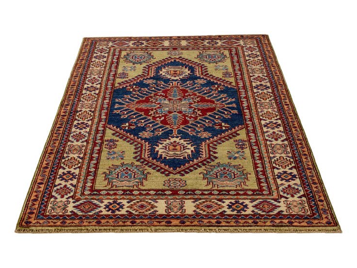 Detail image of 3' 3 x 4' 11 Hand Knotted Kazak Rug