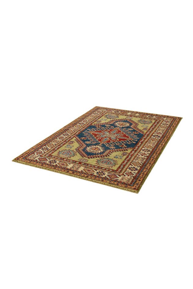 Detail image of 3' 3 x 4' 11 Hand Knotted Kazak Rug