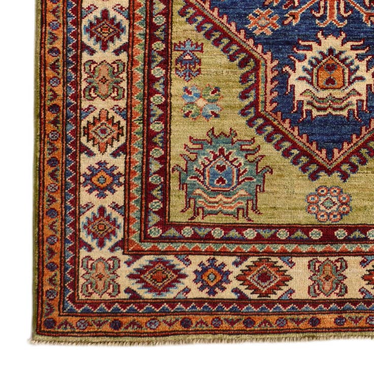 Detail image of 3' 3 x 4' 11 Hand Knotted Kazak Rug