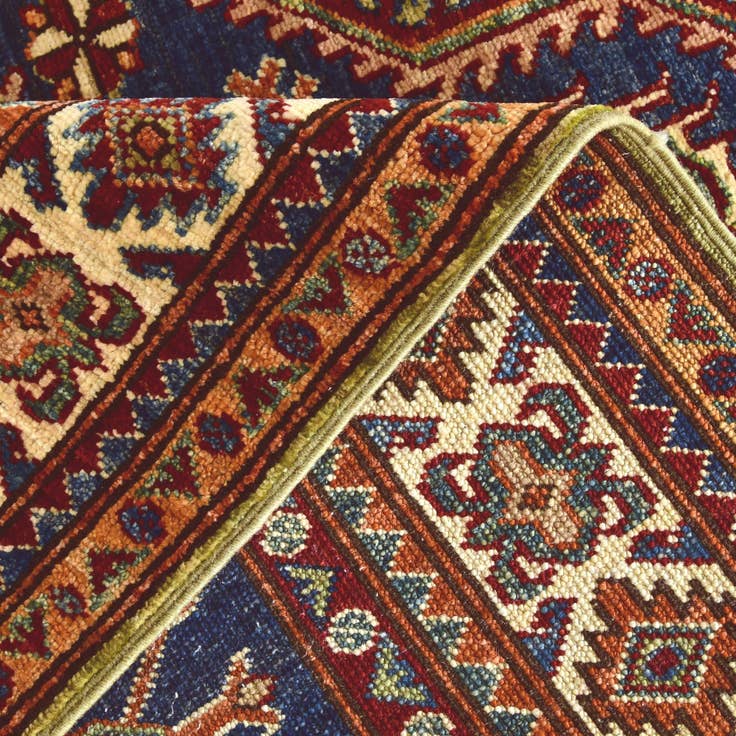 Detail image of 3' 3 x 4' 11 Hand Knotted Kazak Rug