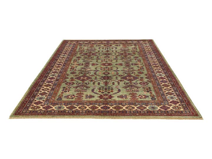 5' 10 x 7' 10 Hand Knotted Kazak Rug
