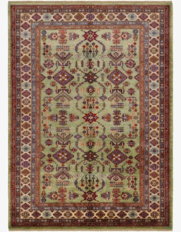 5' 10 x 7' 10 Hand Knotted Kazak Rug