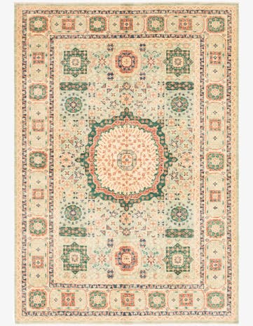 5' 8 x 8' Hand Knotted Kazak Rug