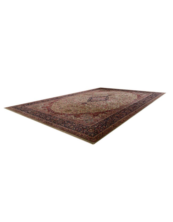 Detail image of 12' 11 x 19' 2  Hand Knotted Kerman Persian Rug