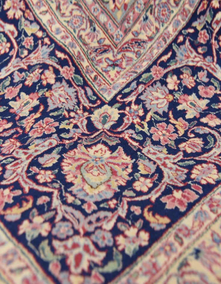 Detail image of 12' 11 x 19' 2  Hand Knotted Kerman Persian Rug