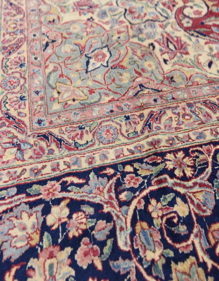 Detail image of 12' 11 x 19' 2  Hand Knotted Kerman Persian Rug