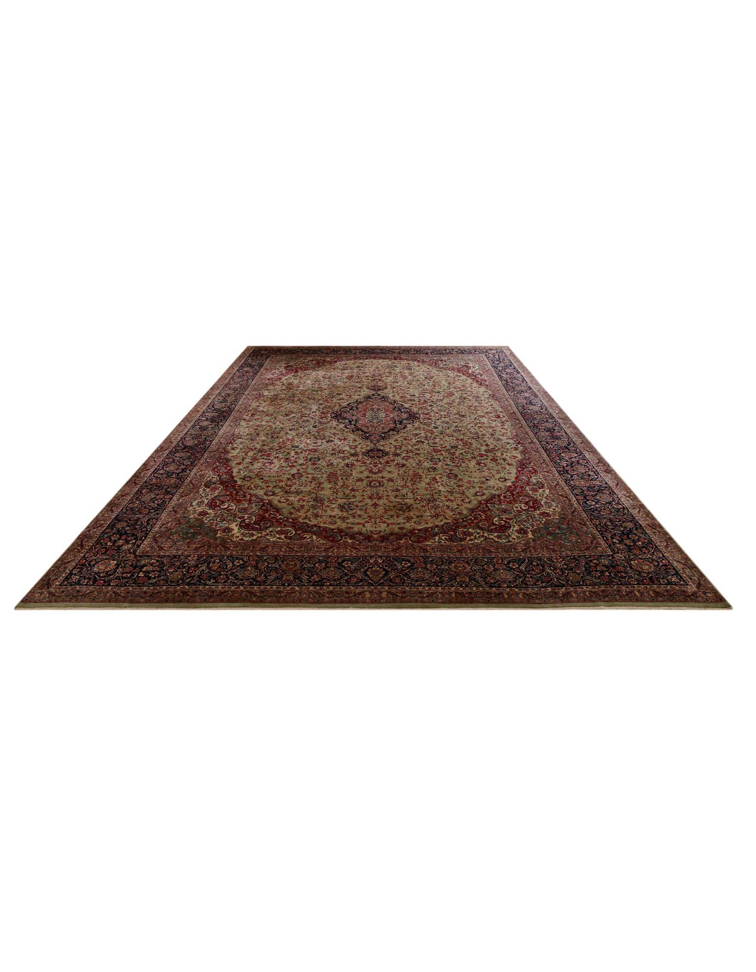 12' 11 x 19' 2 Hand Knotted Kerman Persian Rug