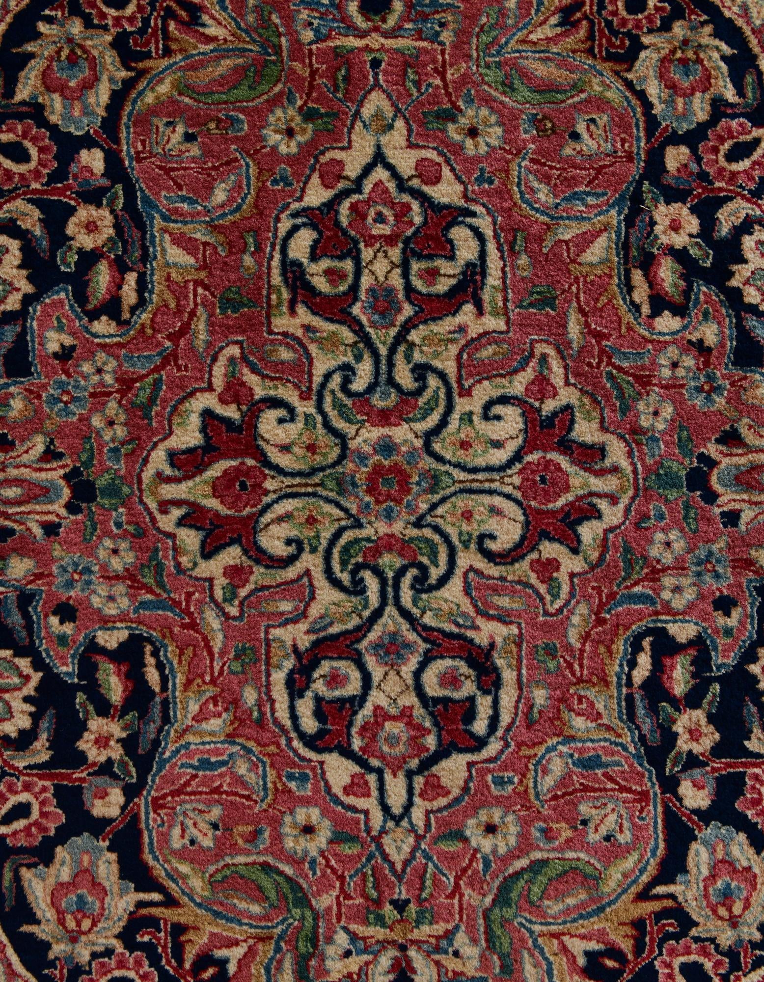 12' 11 x 19' 2 Hand Knotted Kerman Persian Rug