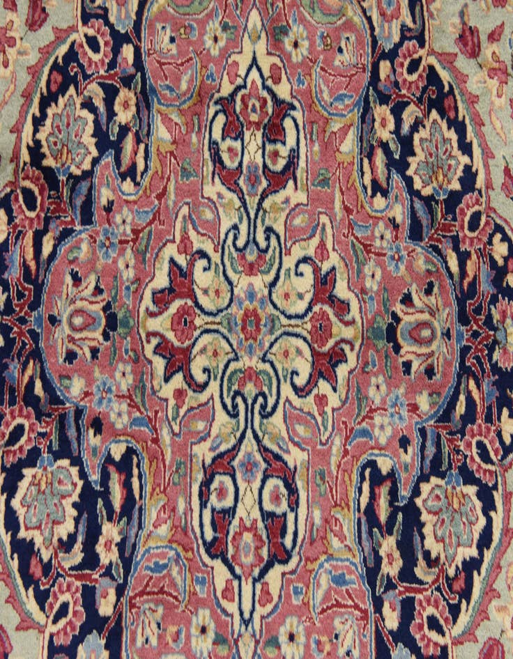 Detail image of 12' 11 x 19' 2  Hand Knotted Kerman Persian Rug