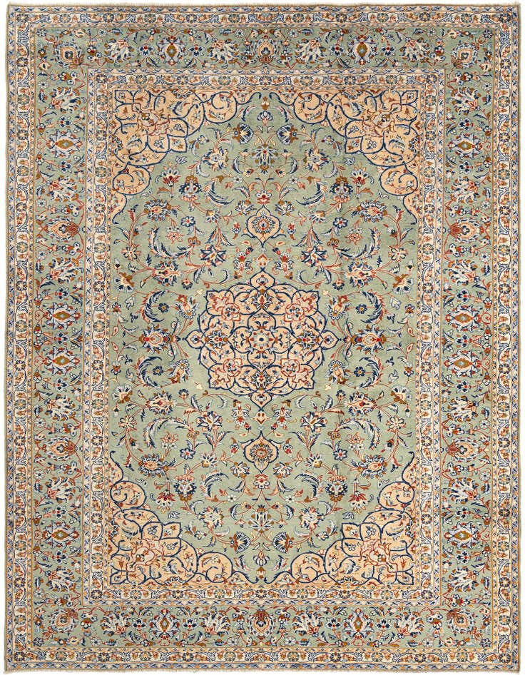 Detail image of 8' 1 x 11' Kerman Wool Rug