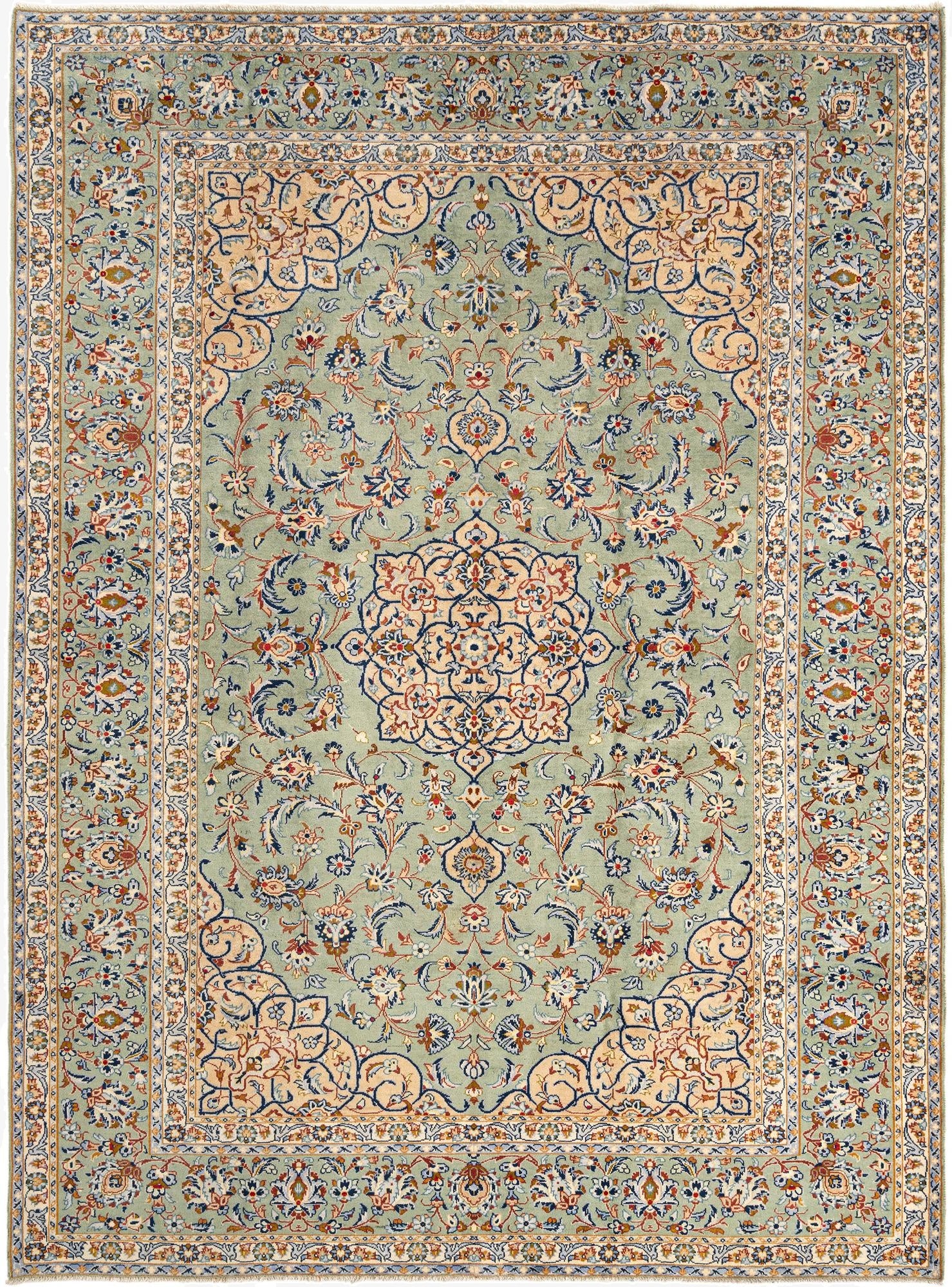 8' 1 x 11' Kerman Wool Rug