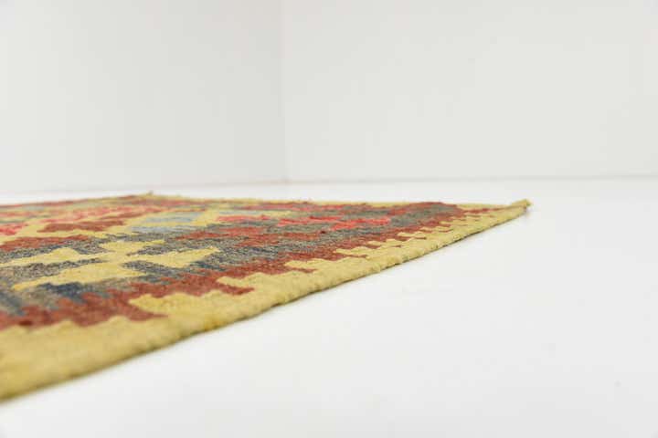 3' 3 x 6' 3 Hand Woven Kilim Maymana Wool Rug