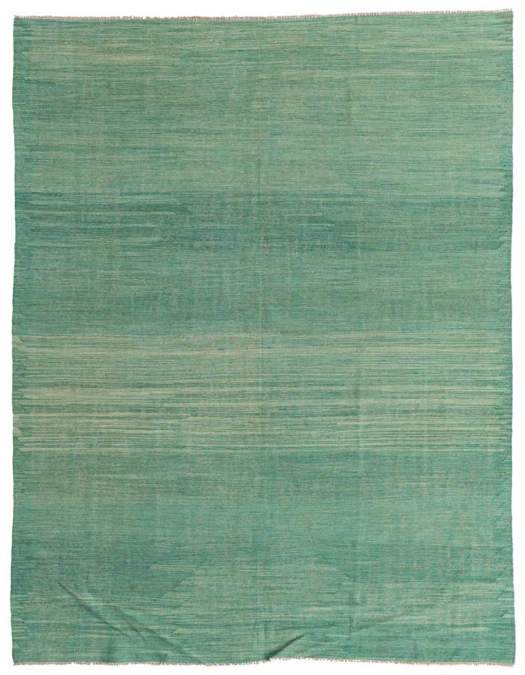 Detail image of 6' 6 x 9' 8 Hand Woven Kilim Modern Wool Rug