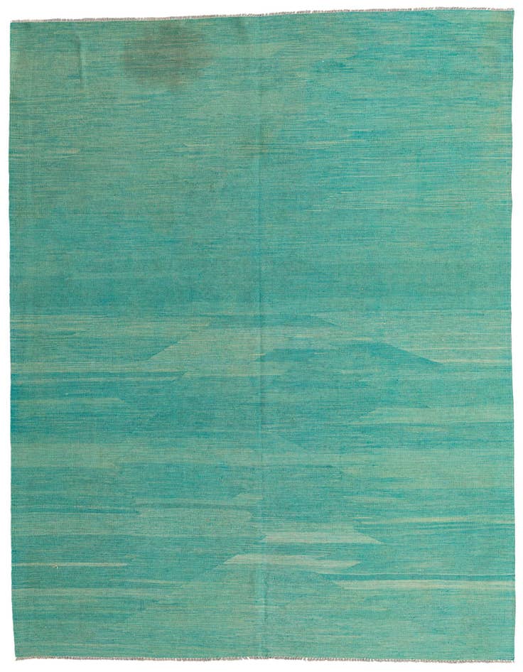 Detail image of 6' 8 x 9' 10 Hand Woven Kilim Modern Wool Rug