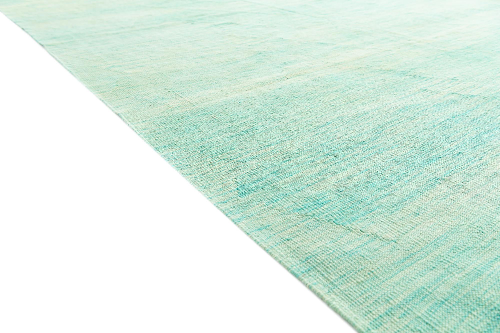 6' 5 x 9' 9 Hand Woven Kilim Modern Wool Rug