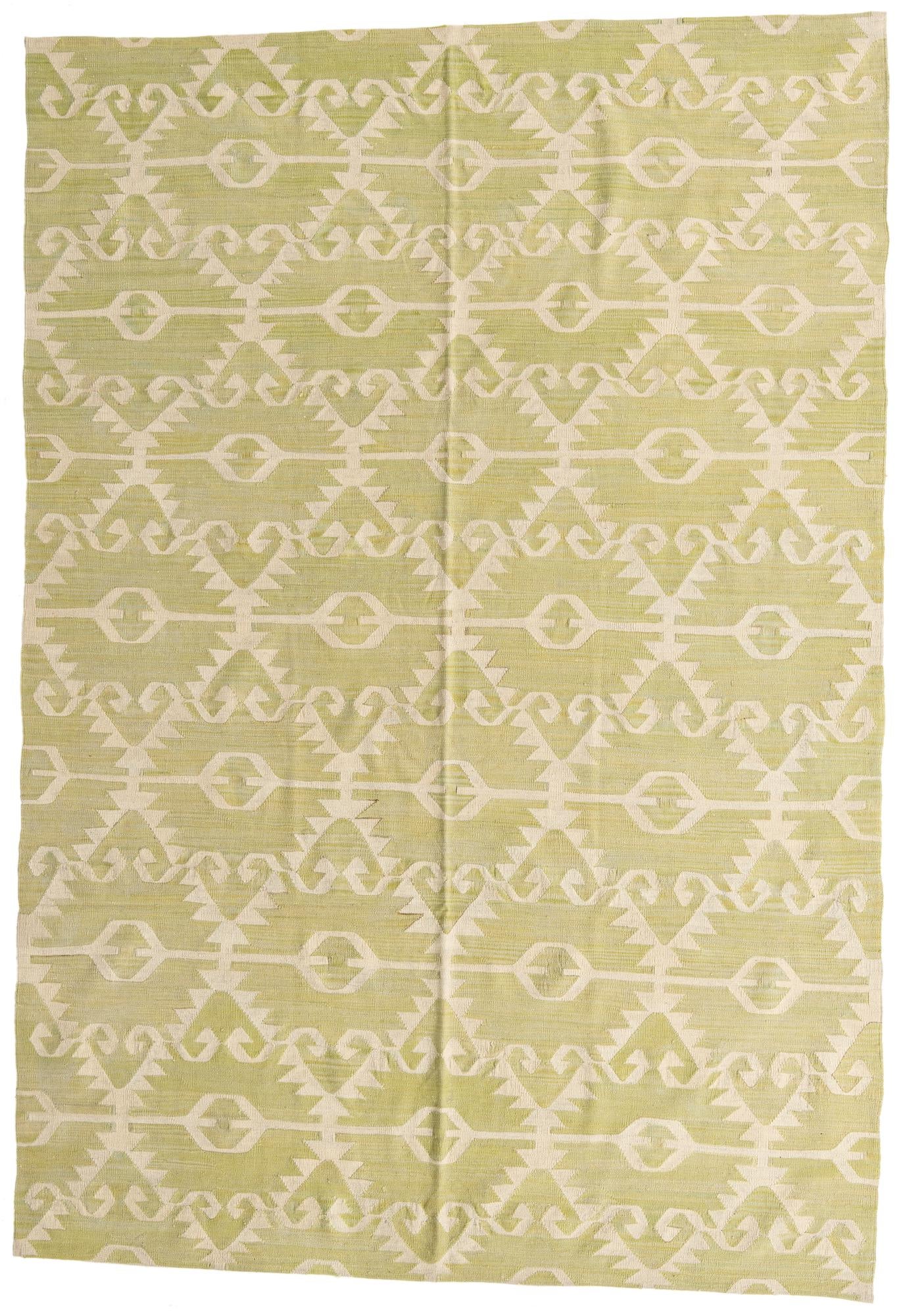 6' 10 x 10' Hand Woven Kilim Modern Wool Rug