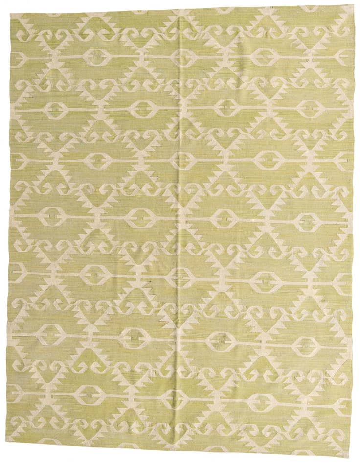 Detail image of 6' 10 x 10' Hand Woven Kilim Modern Wool Rug