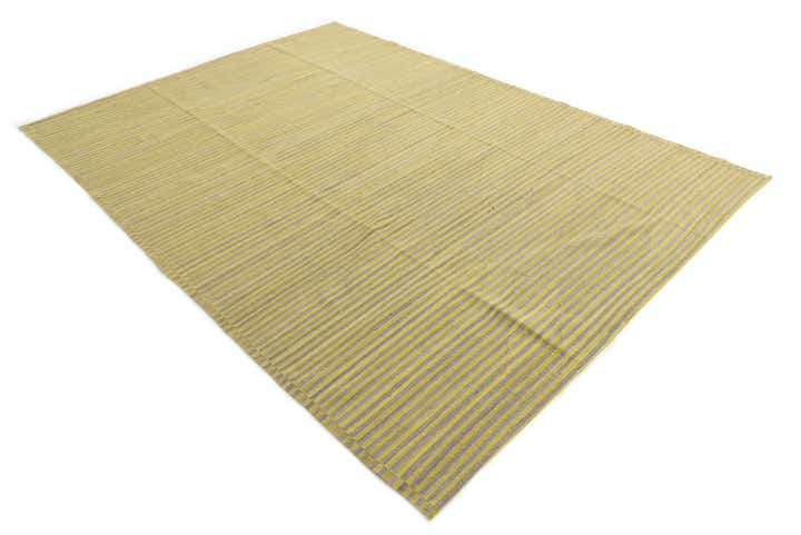 6' 10 x 9' 8 Hand Woven Kilim Modern Wool Rug