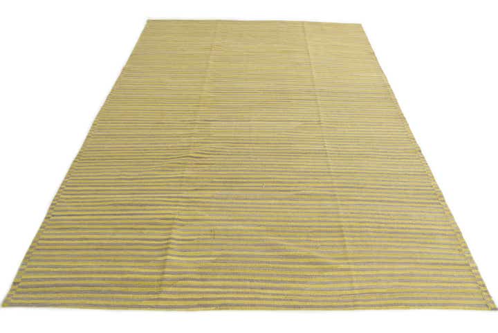 6' 10 x 9' 8 Hand Woven Kilim Modern Wool Rug